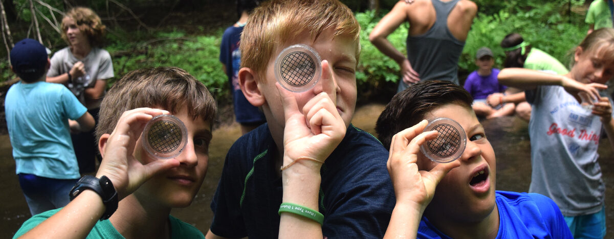 Image of young Shaver's Creek Summer Camp campers
