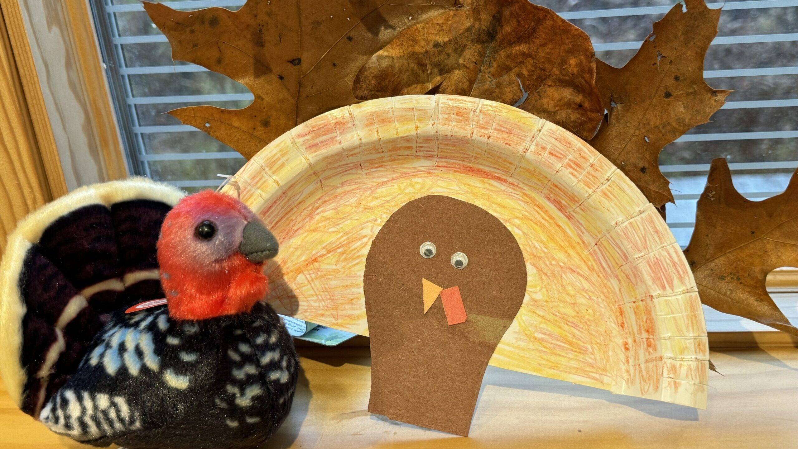 A child's craft that looks like a turkey.