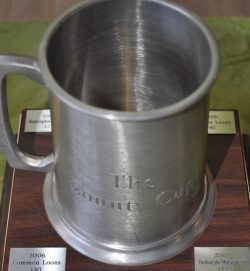 The County Cup award: a silver mug