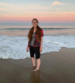 Stella on the beach